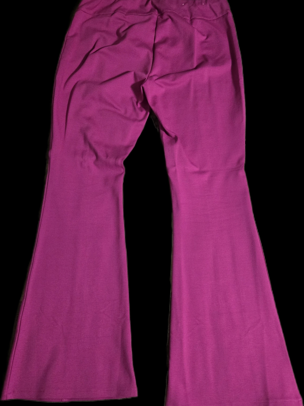 Dear Scarlett High-Waist Magenta Flare Magic Pants Size XL - Picture 8 of 10
